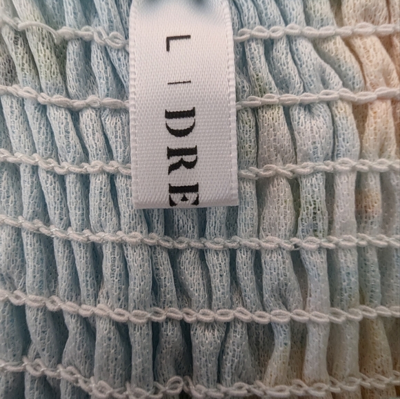 Spaghetti Strap Sunflower Print Buttoned Mini Dress L | ALGAE GREEN color - Picture 3 of 6